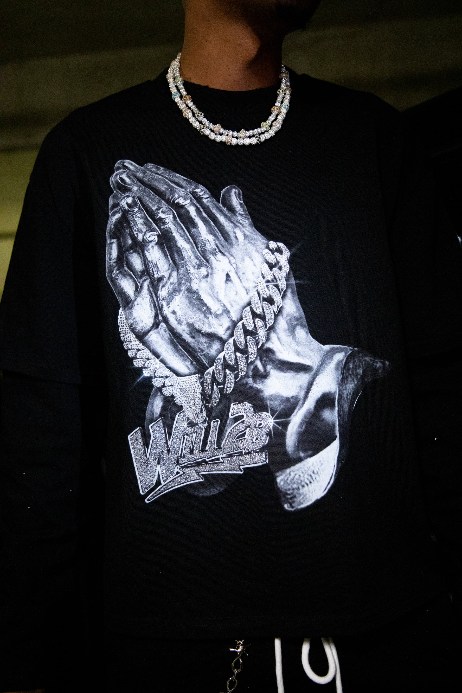 Trophy’s Double Layershirt “vvs” Rhinestone